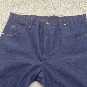 Wrangler Blue Straight Jeans Classic Denim